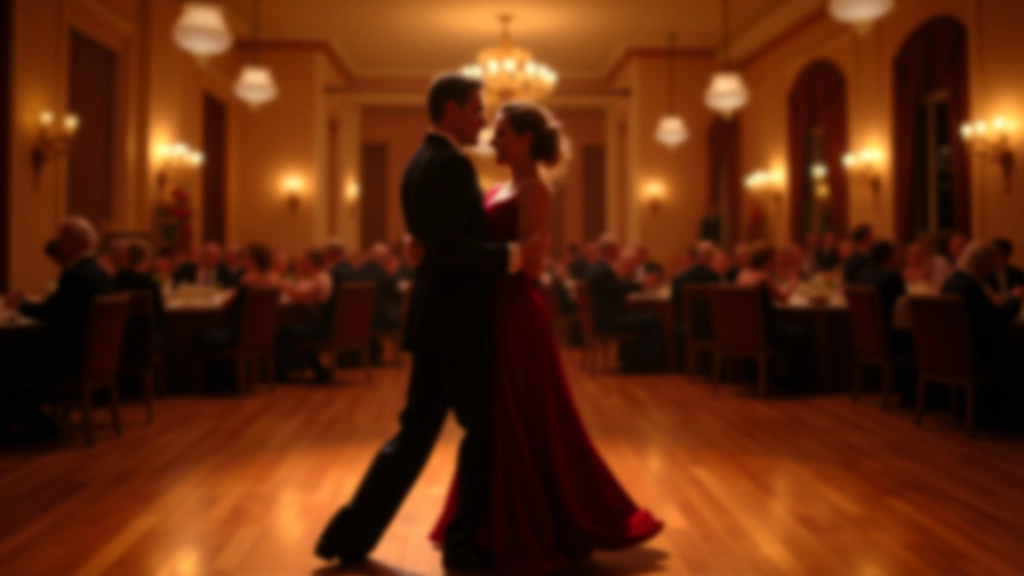 Couple performing ballroom dance