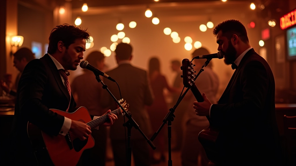 Live band performing at an intimate venue