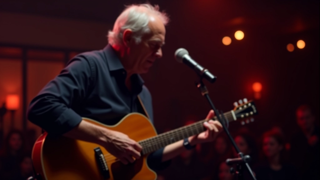 Musicians performing blues music on stage in a intimate Irish venue with warm lighting