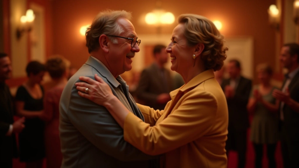Couple swing dancing at an event